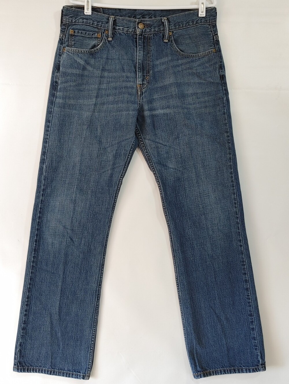 Levi’s 569 Men's Jeans 33x32 Blue Straight Leg Faded Grunge Style_original 33x34